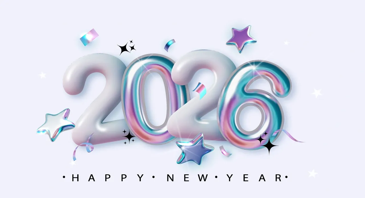 Festive 2026 New Year graphic