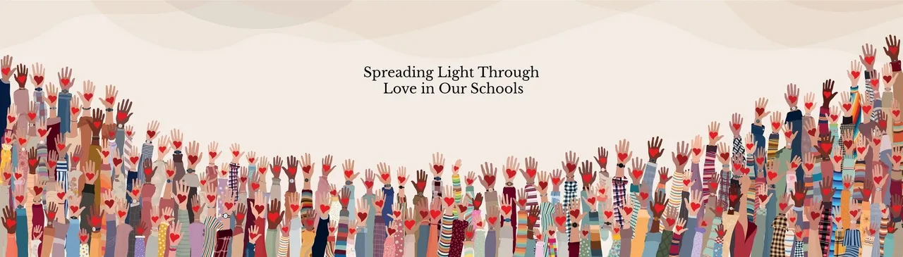 Unity and love in schools illustration