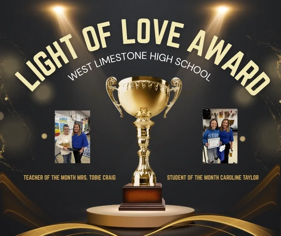 Light of Love Award trophy display
