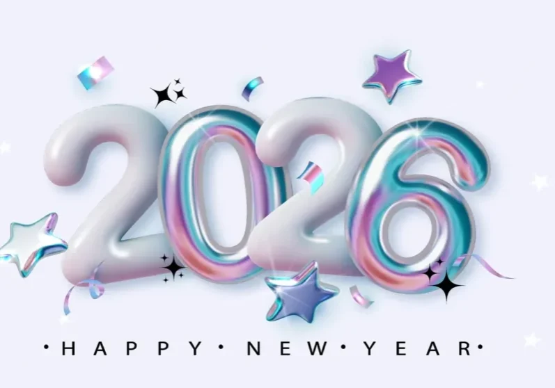 Festive 2026 New Year graphic